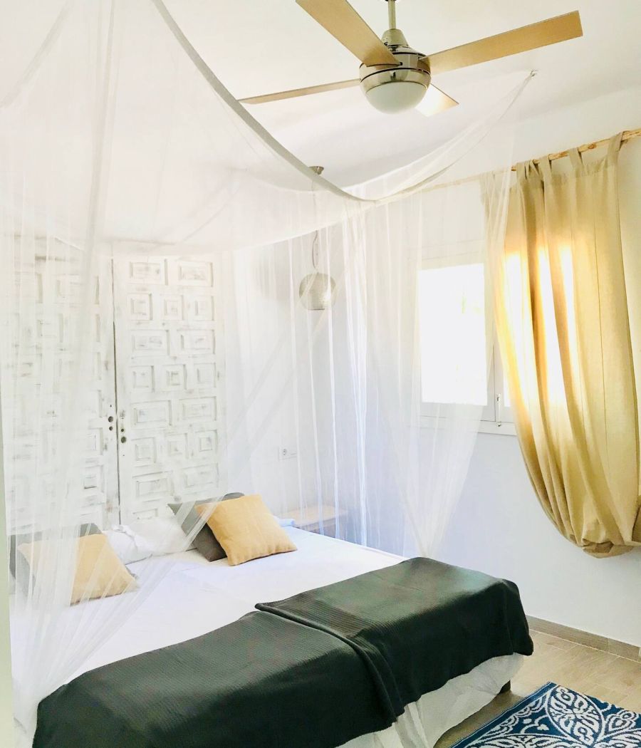 Dormitorio de Las Cabañas de Can Chumbera